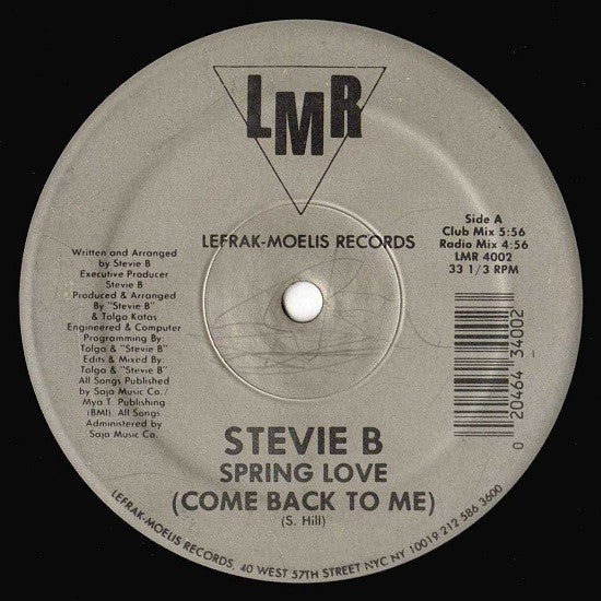 Stevie B - Spring Love (Come Back To Me)