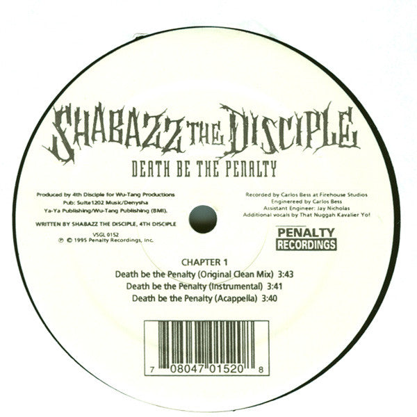 Shabazz The Disciple - Death Be The Penalty
