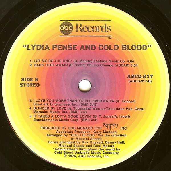 Lydia Pense & Cold Blood