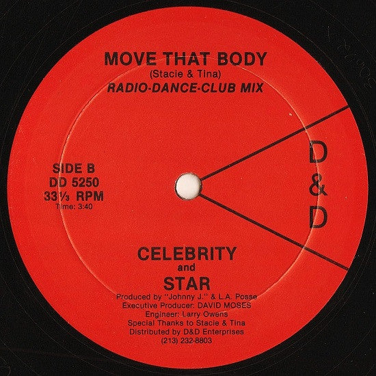 Celebrity And Star - Move That Body