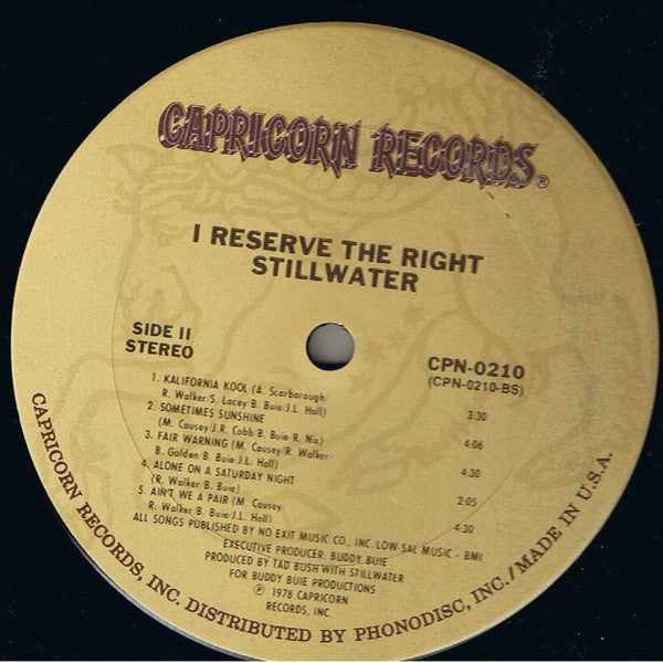 Stillwater (2) - I Reserve The Right!