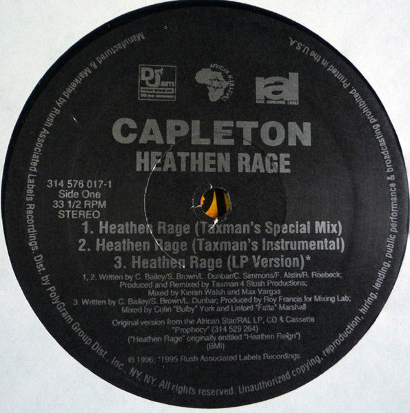 Capleton - Heathen Rage