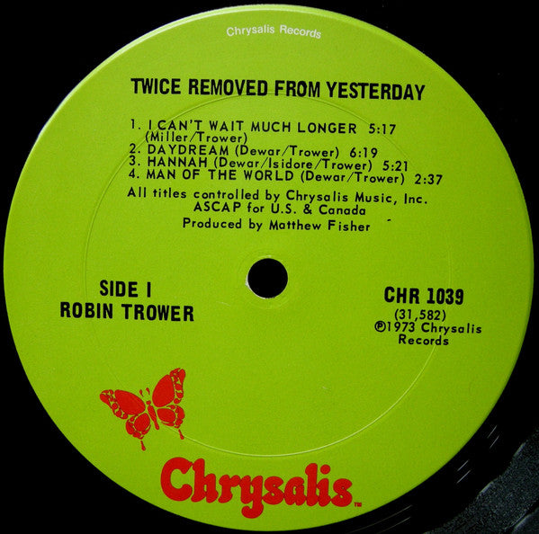 Robin Trower - Twice Removed From Yesterday