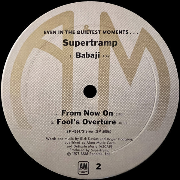 Supertramp - Even In The Quietest Moments...