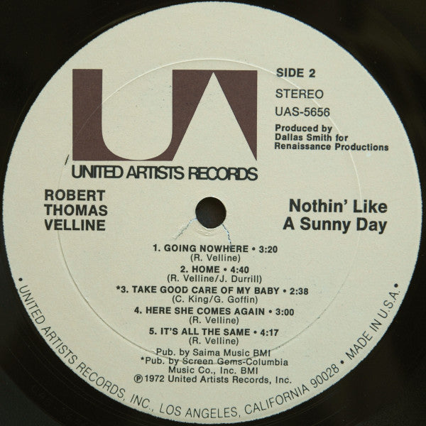 Robert Thomas Velline - Nothin' Like A Sunny Day