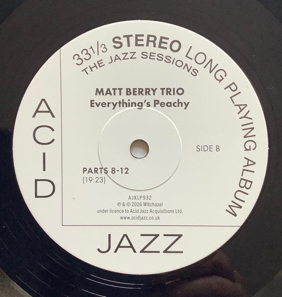 Matt Berry Trio - Everything's Peachy