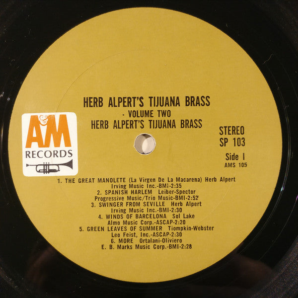 Herb Alpert & The Tijuana Brass - Volume 2