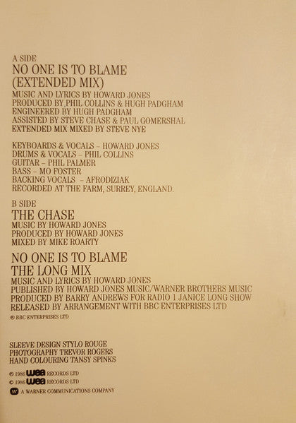 Howard Jones - No One Is To Blame