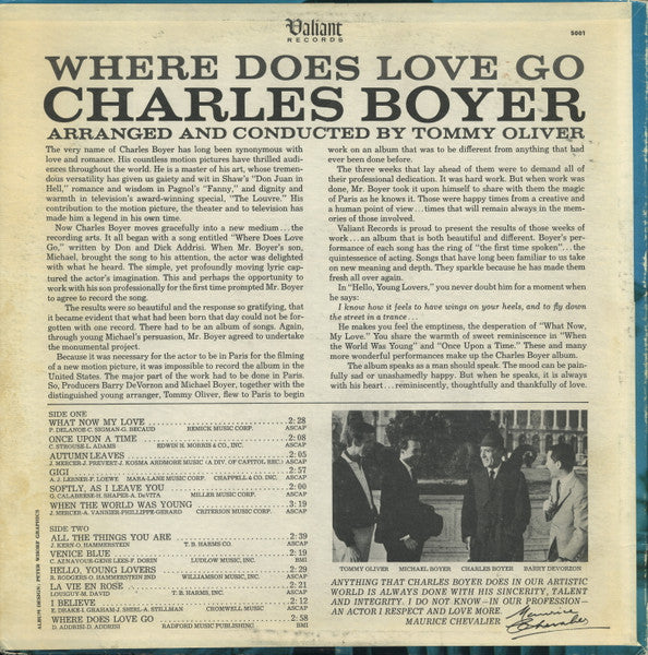 Charles Boyer - Where Does Love Go