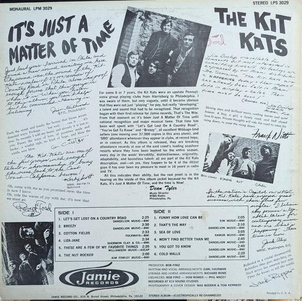 The Kit Kats - It's Just A Matter Of Time...