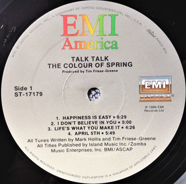 Talk Talk - The Colour Of Spring