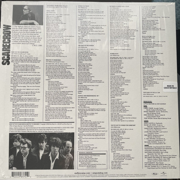 John Cougar Mellencamp - Scarecrow [180g, HALF-SPEED REMASTERED]