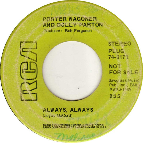 Porter Wagoner And Dolly Parton - Always, Always
