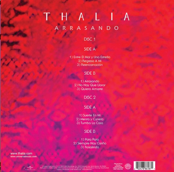 Thalía - Arrasando (25 Aniversario) [PINK MARBLE VINYL]