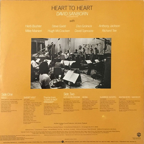 David Sanborn - Heart To Heart