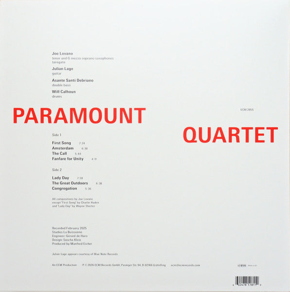 Joe Lovano - Paramount Quartet