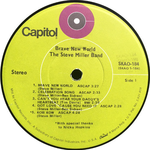 Steve Miller Band - Brave New World