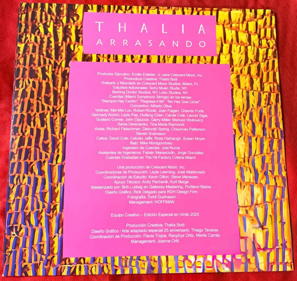 Thalía - Arrasando (25 Aniversario) [PINK MARBLE VINYL]