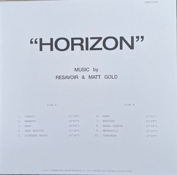 Resavoir - Horizon