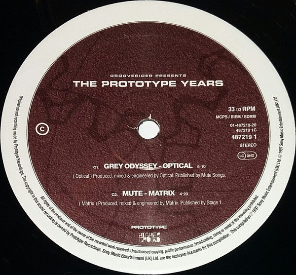 Grooverider - The Prototype Years