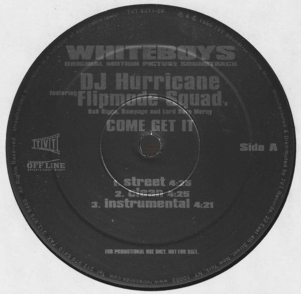 Hurricane (2) - Come Get It / For The Thugs