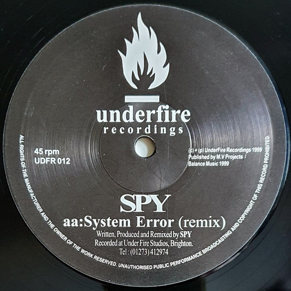Spy - The Way (DJ Red Remix) / System Error (Remix)