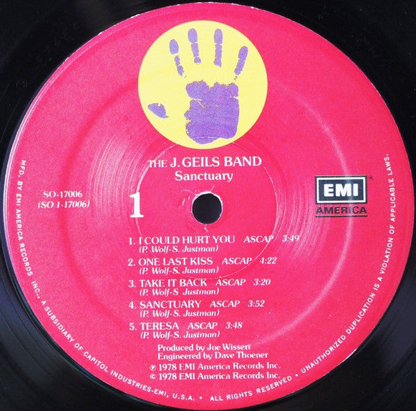 The J. Geils Band - Sanctuary.