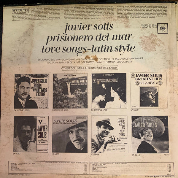 Javier Solís - Prisionero Del Mar