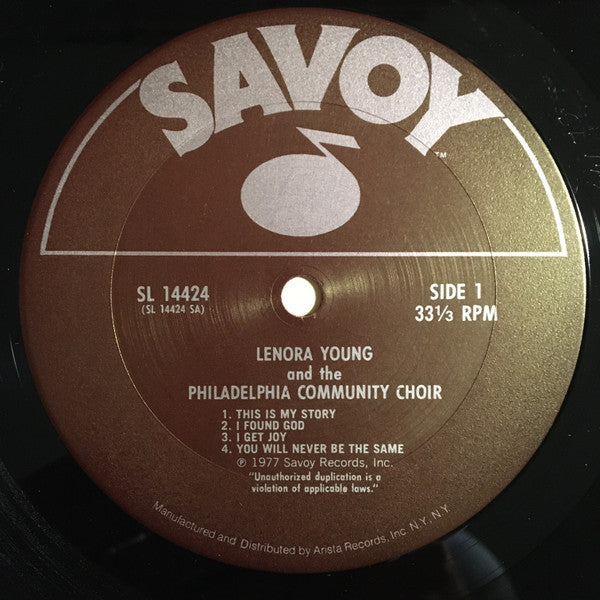 Lenora Young and the Philadelphia Community Choir - This Is My Story