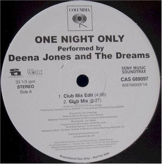 Deena Jones And The Dreams - One Night Only
