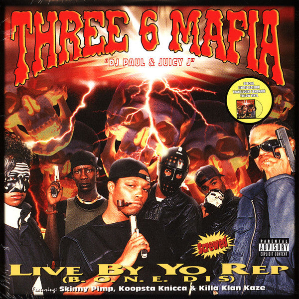 Three 6 Mafia - Live By Yo Rep (B.O.N.E. Dis) [YELLOW VINYL, 2022]