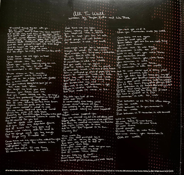 Taylor Swift - Red (Taylor's Version)