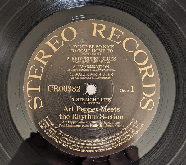 Art Pepper Meets The Rhythm Section