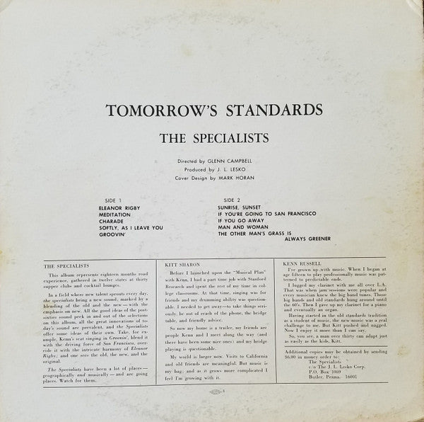 The Specialists (5) - Tomorrow's Standards