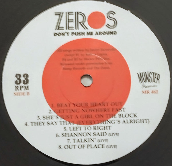 The Zeros - Don't Push Me Around (Singles & Rare Tracks '77-'80)