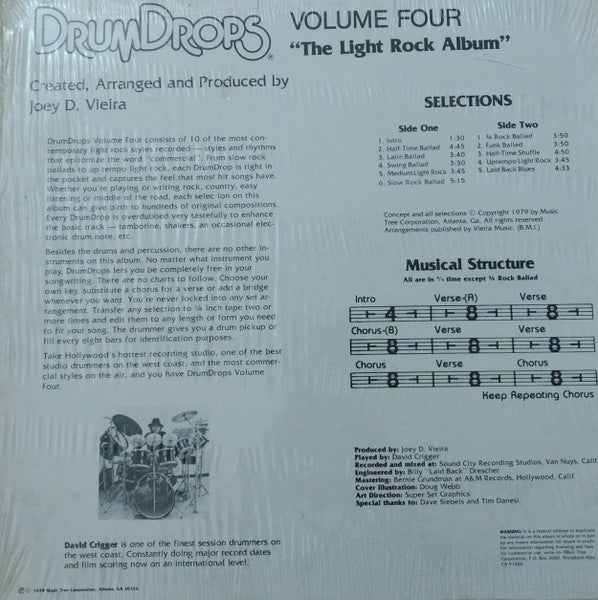 Joey D. Vieira - DrumDrops Volume Four ("The Light Rock Album")