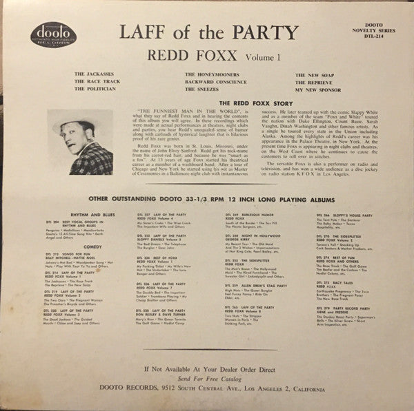 Redd Foxx - Laff Of The Party - Volume 1