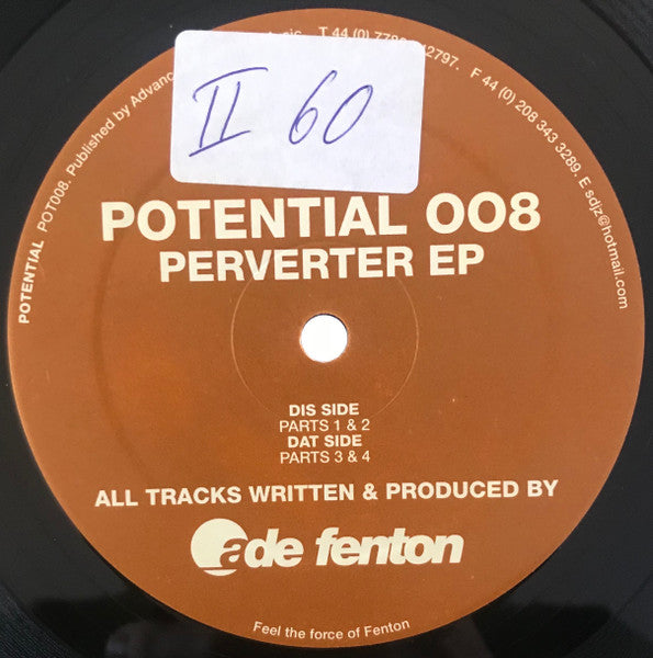 Ade Fenton - Perverter EP