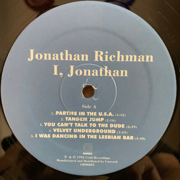 Jonathan Richman - I, Jonathan