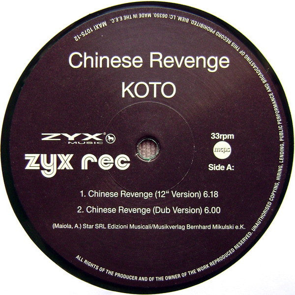 Koto - Chinese Revenge