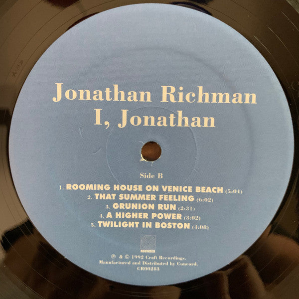Jonathan Richman - I, Jonathan