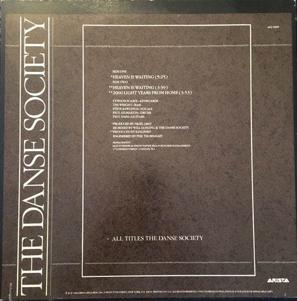 The Danse Society - Heaven Is Waiting