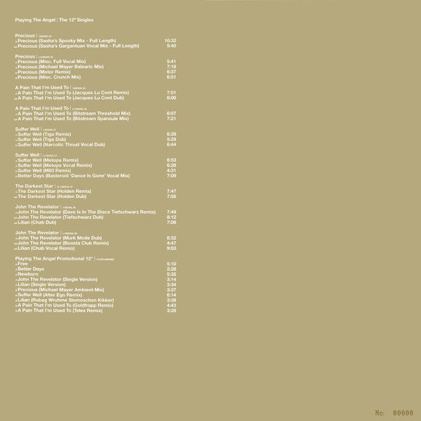 Depeche Mode - Playing The Angel | The 12" Singles