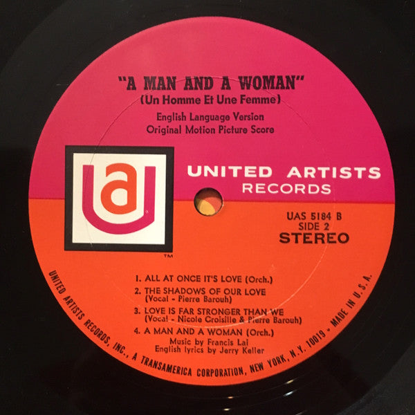 Francis Lai - A Man And A Woman: The English Language Version (Original Motion Picture Score)