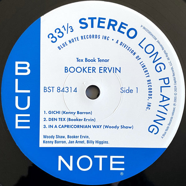 Booker Ervin - Tex Book Tenor [180g, BLUE NOTE TONE POET SERIES]