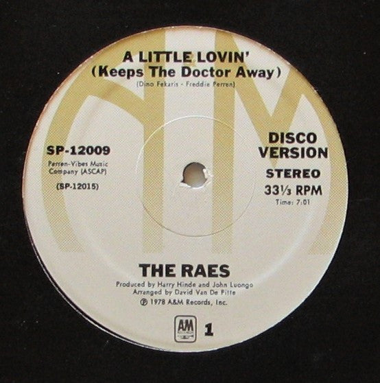 The Raes - A Little Lovin' (Keeps The Doctor Away)