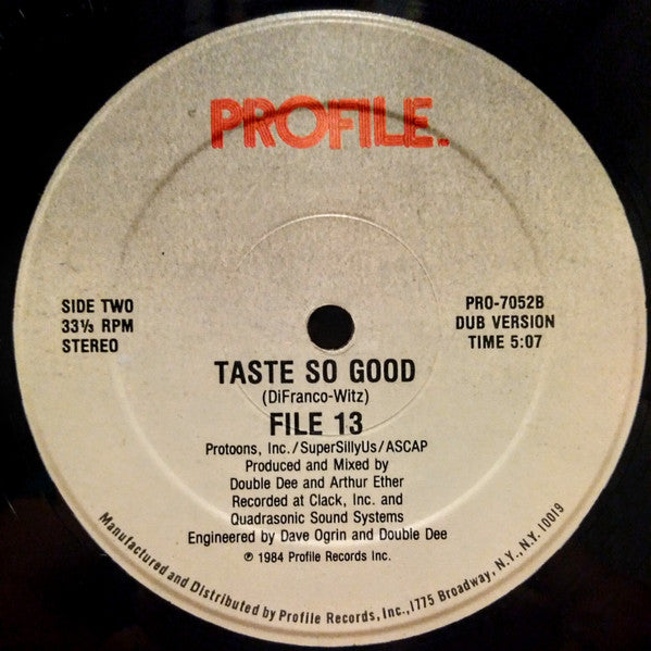 File 13 - Taste So Good