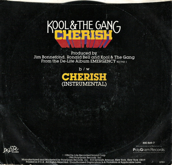 Kool & The Gang - Cherish