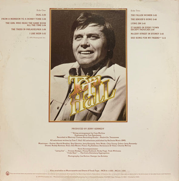 Tom T. Hall - I Wrote A Song About It