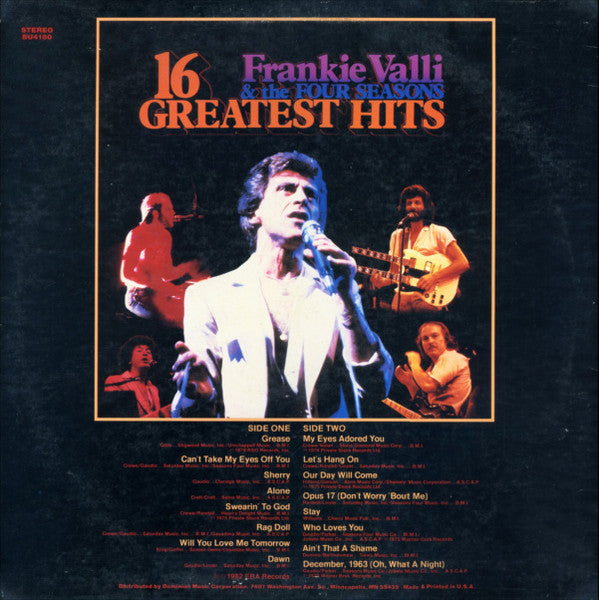 The Four Seasons - 16 Greatest Hits
